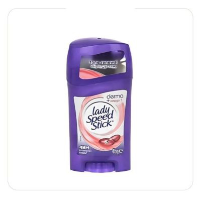 استیک ضد تعریق جامد درما زنانه لیدی اسپید (بدون الکل) (اصل) | Lady Speed Stick Derma Alcohol-Free Antiperspirant