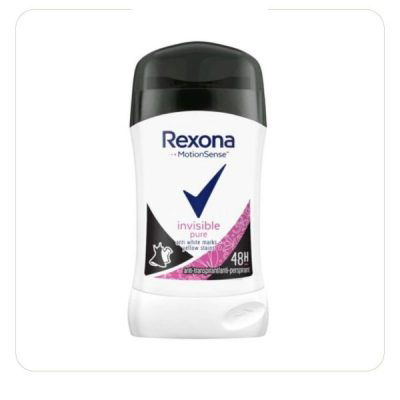 استیک ضد تعریق زنانه رکسونا مدل Invisible Pure (اصل) | Rexona Invisible Pure Antiperspirant Stick for Women