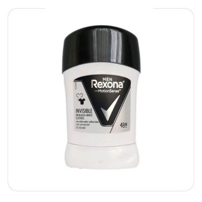 استیک ضد تعریق مردانه رکسونا مدل Invisible Black + White (اصل) | Rexona Invisible Black & White Antiperspirant Stick for Men