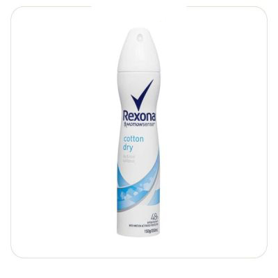 اسپری ضد تعریق کوتون درای رکسونا – 200 میل (Rexona Cotton Dry Antiperspirant Spray)