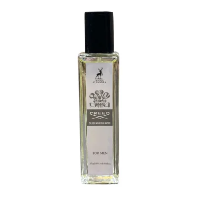 عطر جیبی مردانه الحمبرا مدل CREED سیلور با رایحه تلخ حجم ۳۵ میلی لیتر