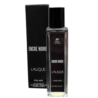 عطر جیبی مردانه الحمبرا مدل لالیک بلک ENCRE NOIRE حجم ۳۵ میلی لیتر