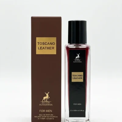عطر جیبی الحمبرا مدل توسکانو لدر (۳۵ میل)